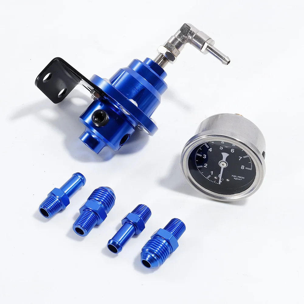 Regulador de presión de combustible universal ajustable con manómetro - imagen 4