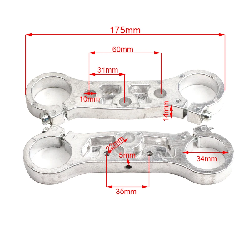 Horquilla telescópica invertida para mini moto: guías y placas - imagen 2