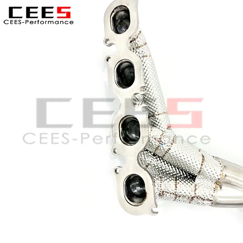 Sistema de escape con válvula electrónica para C63 AMG W204