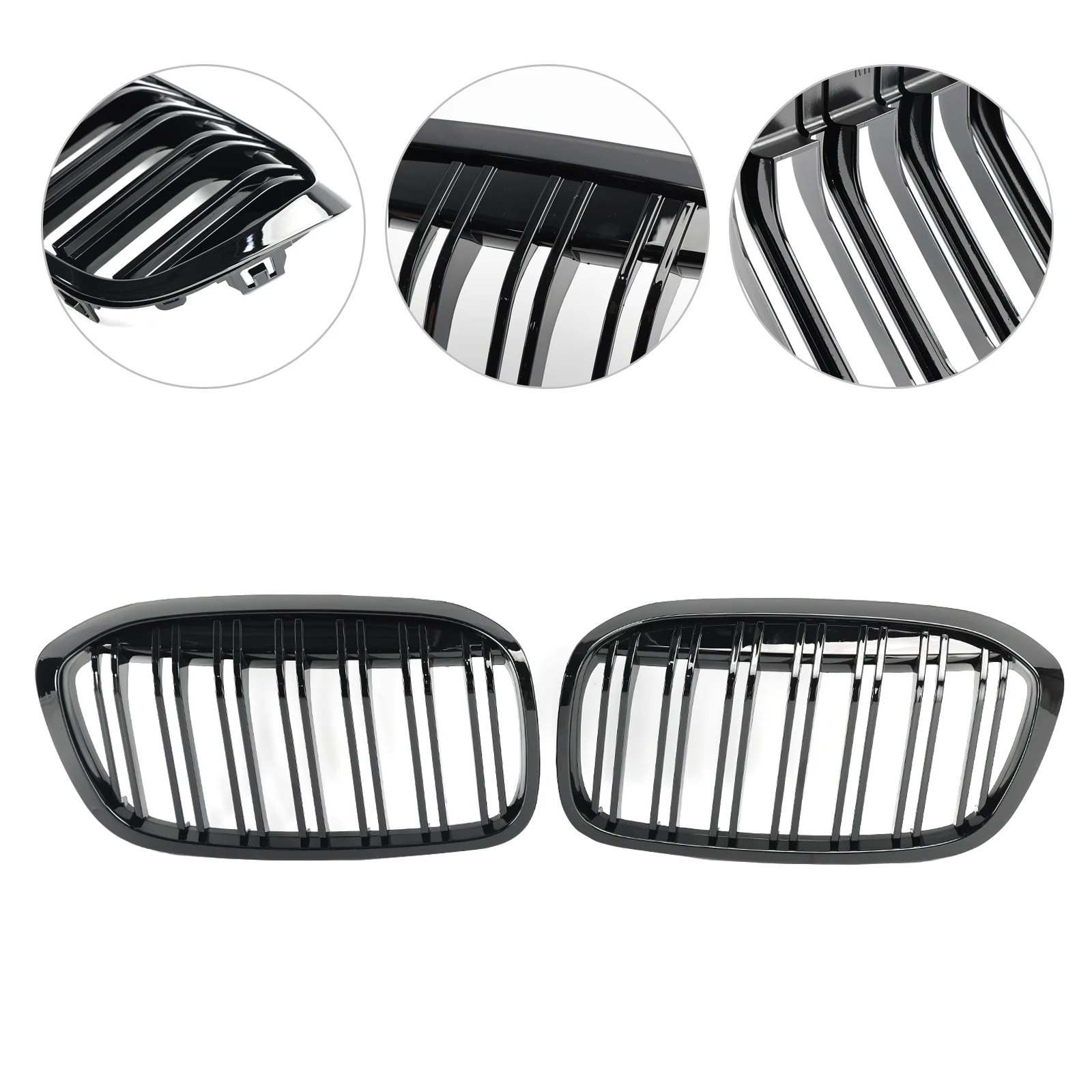 Rejilla riñón BMW Serie 2 F45 F46 Gran Tourer negro brillante - imagen 2