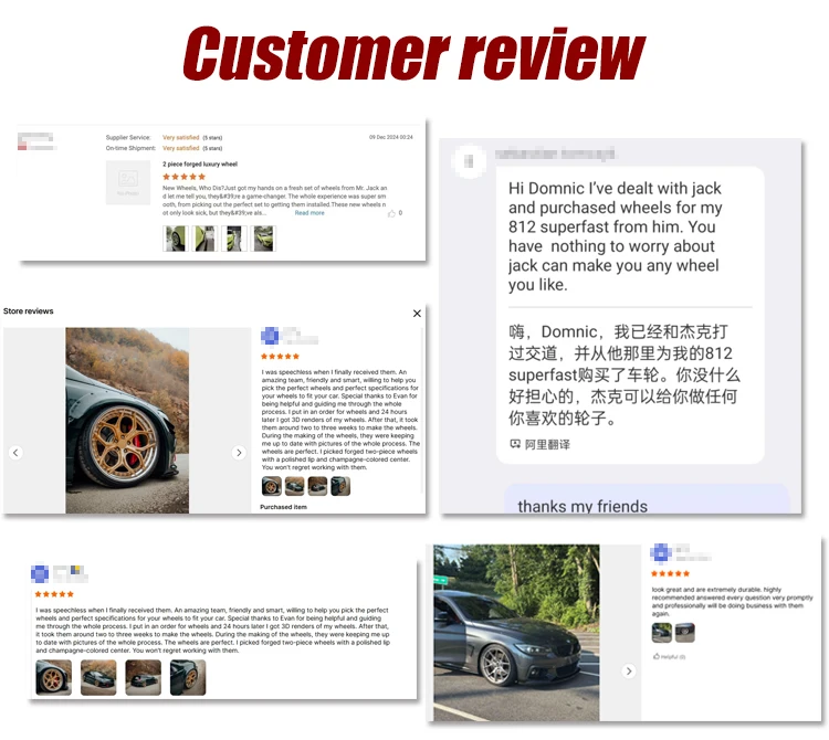 Vista lateral de la llanta monobloque personalizada