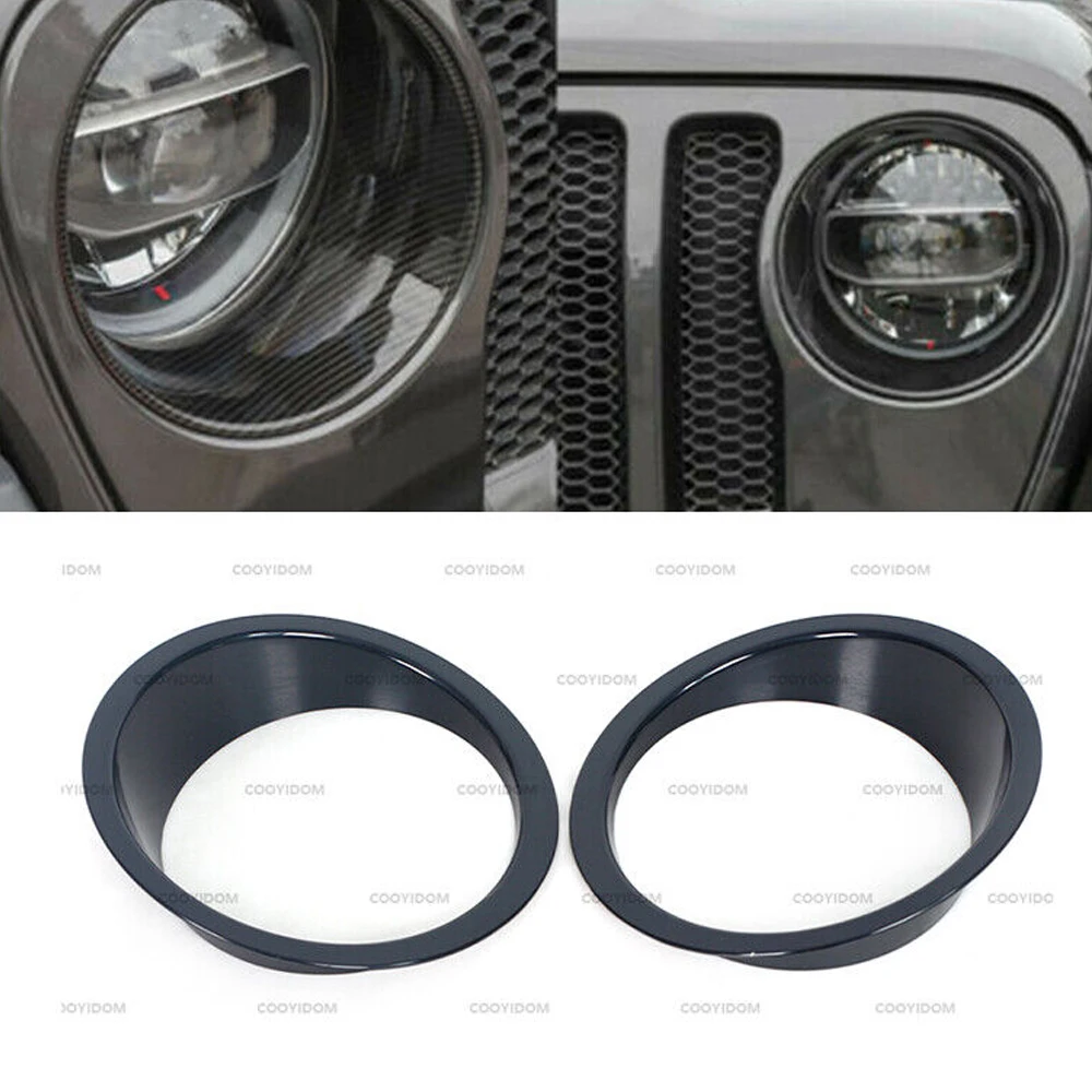 Embellecedor faro fibra de carbono Jeep Wrangler JL Gladiator 2018-2021