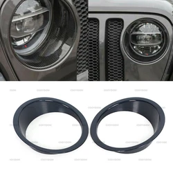 Embellecedor faro fibra de carbono Jeep Wrangler JL Gladiator 2018-2021