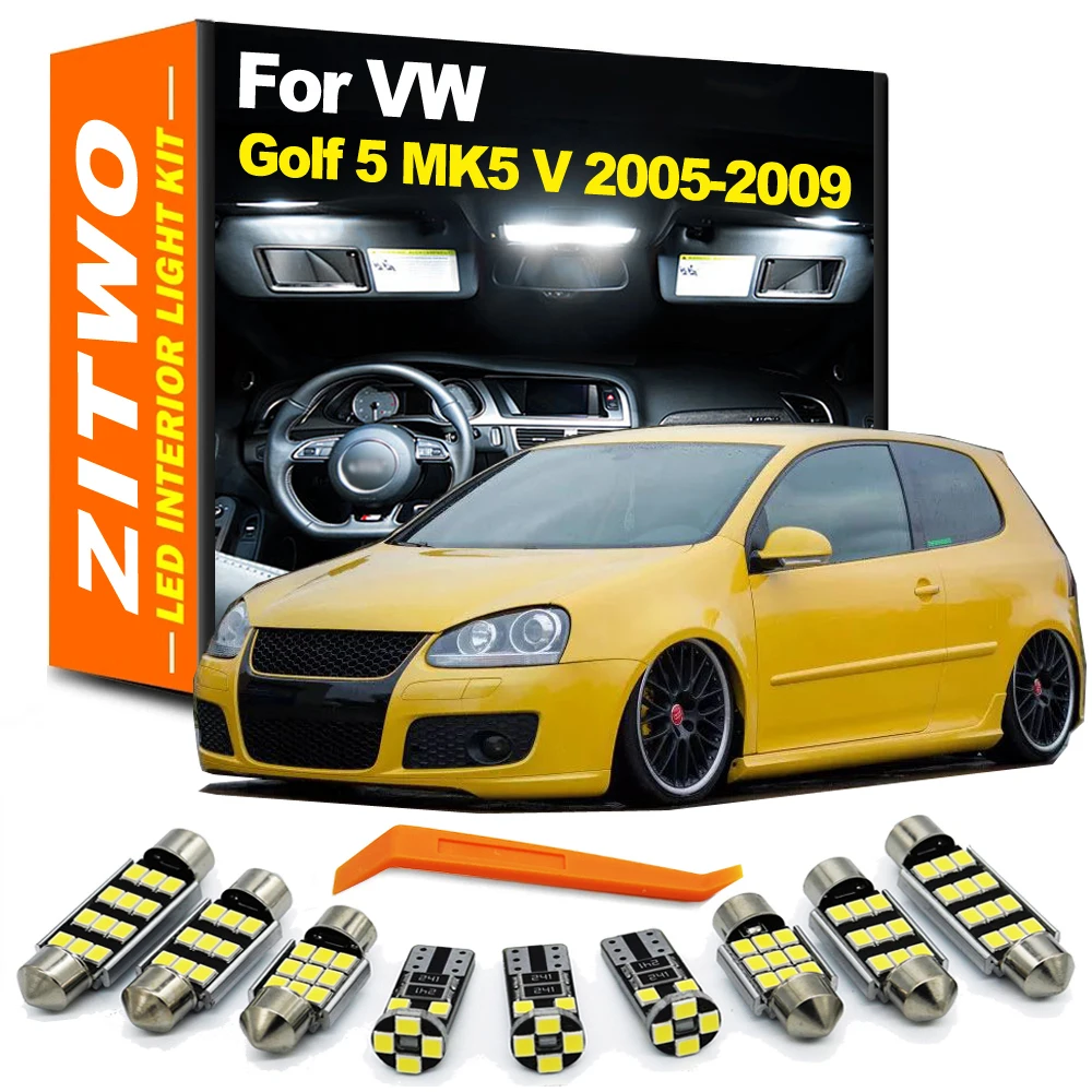 Kit bombillas LED Cánbus para luz interior y matrícula Volkswagen Golf 5