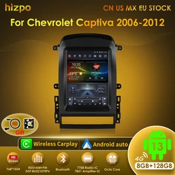 Hizpo Radio 2 DIN Android Auto y CarPlay – Chevrolet Captiva Sport