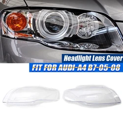Tulipa transparente de faro para Audi A4 B7, S4 y RS4