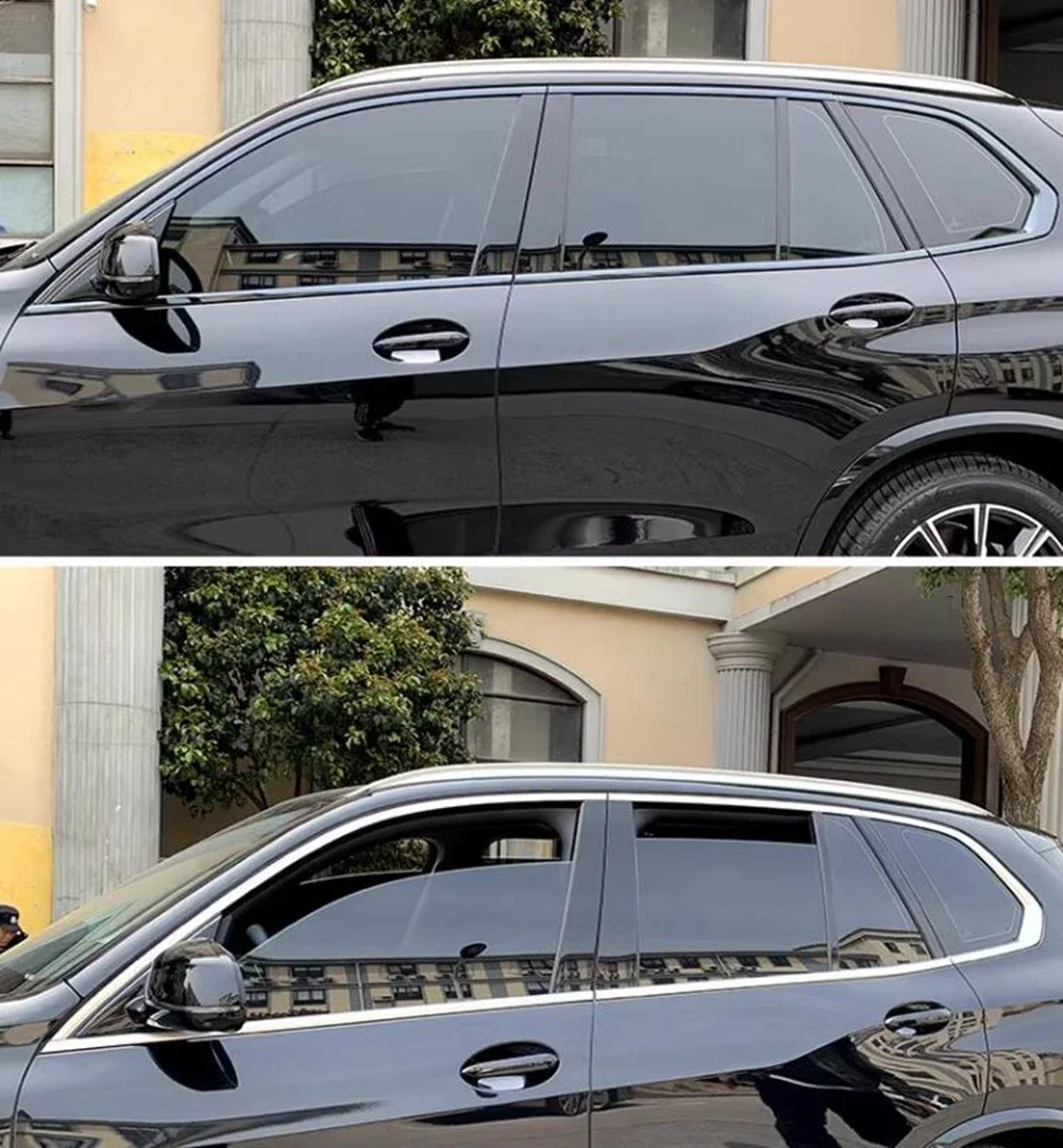 Embellecedores marco ventana negro acero BMW X5 G05 2018-2023 - imagen 3