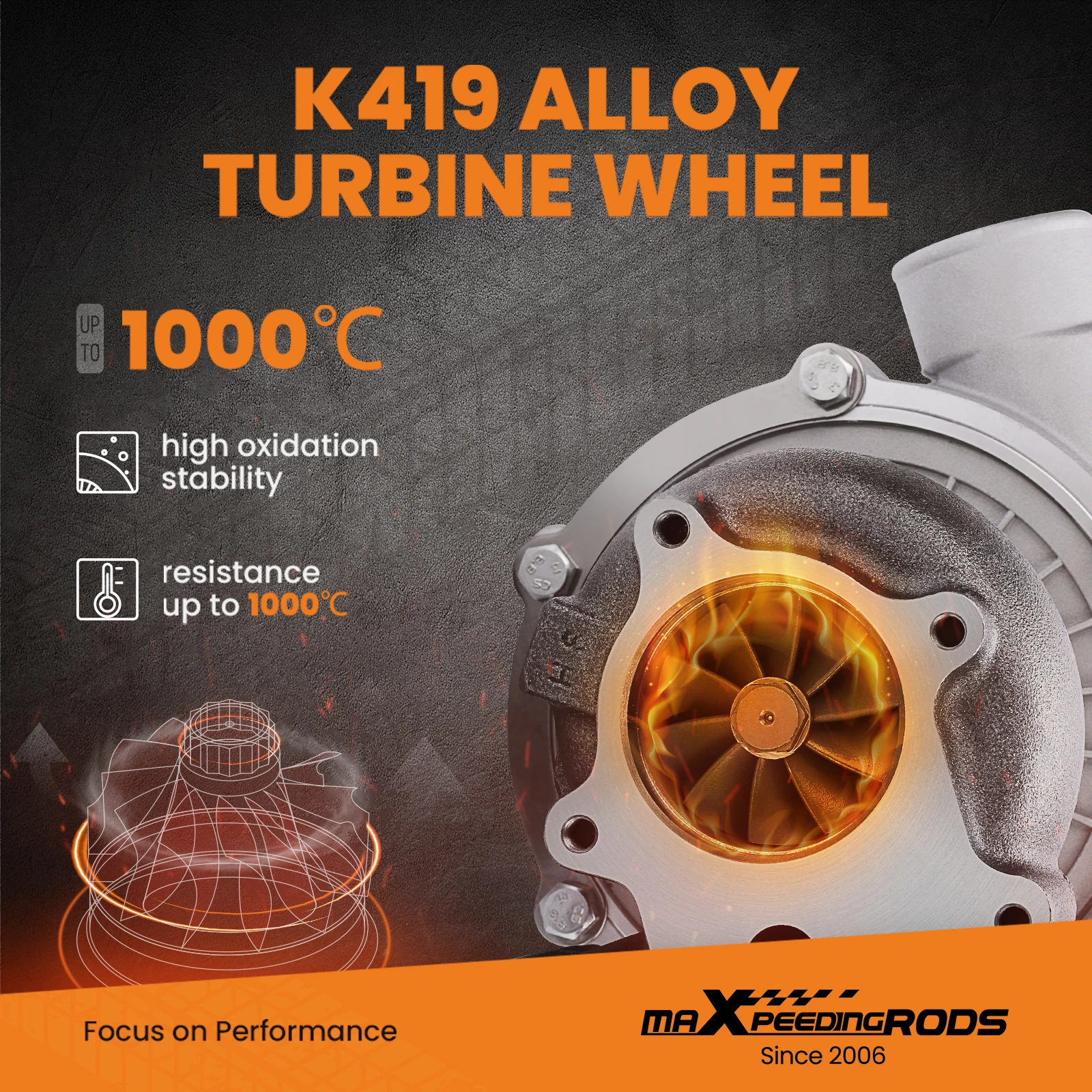 Street Billet turbocompresor T3 T04E billet para tuning - imagen 3