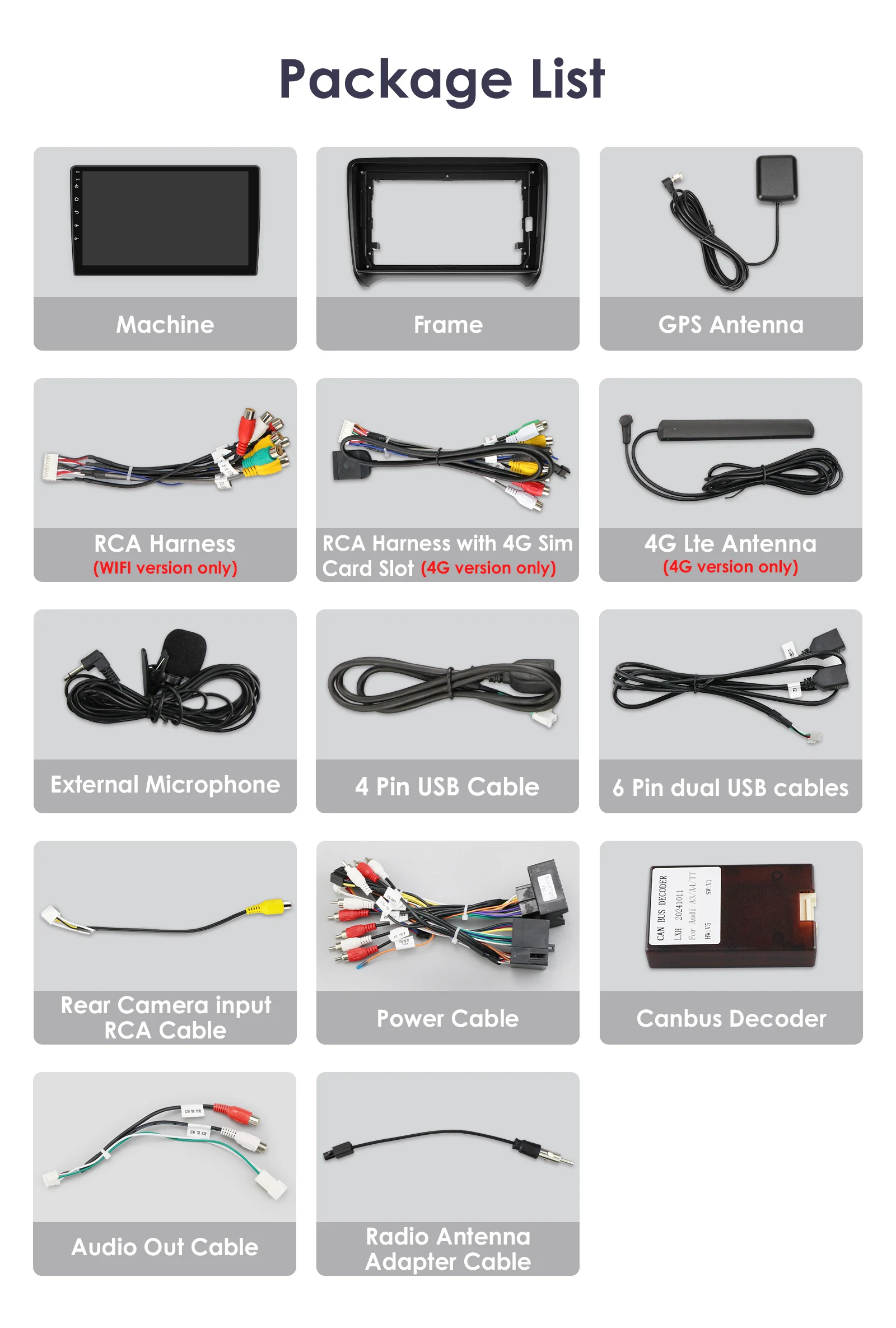 9 " Hizpo 2Din CarPlay Android Auto Radio de coche para Audi TT MK2 8J 2006 - 2014 UI7862 unidad principal Navi GPS DSP RDS 4G BT SWC 360 ° CAM - imagen 5