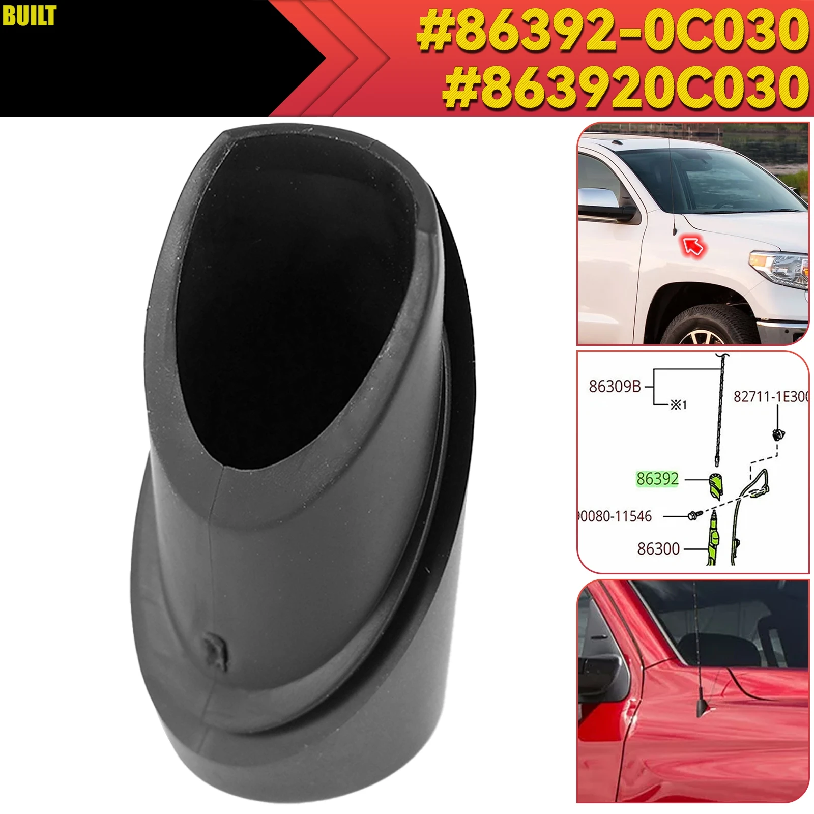 Base antena OEM 863920C040 para Toyota Tundra 2014-2020