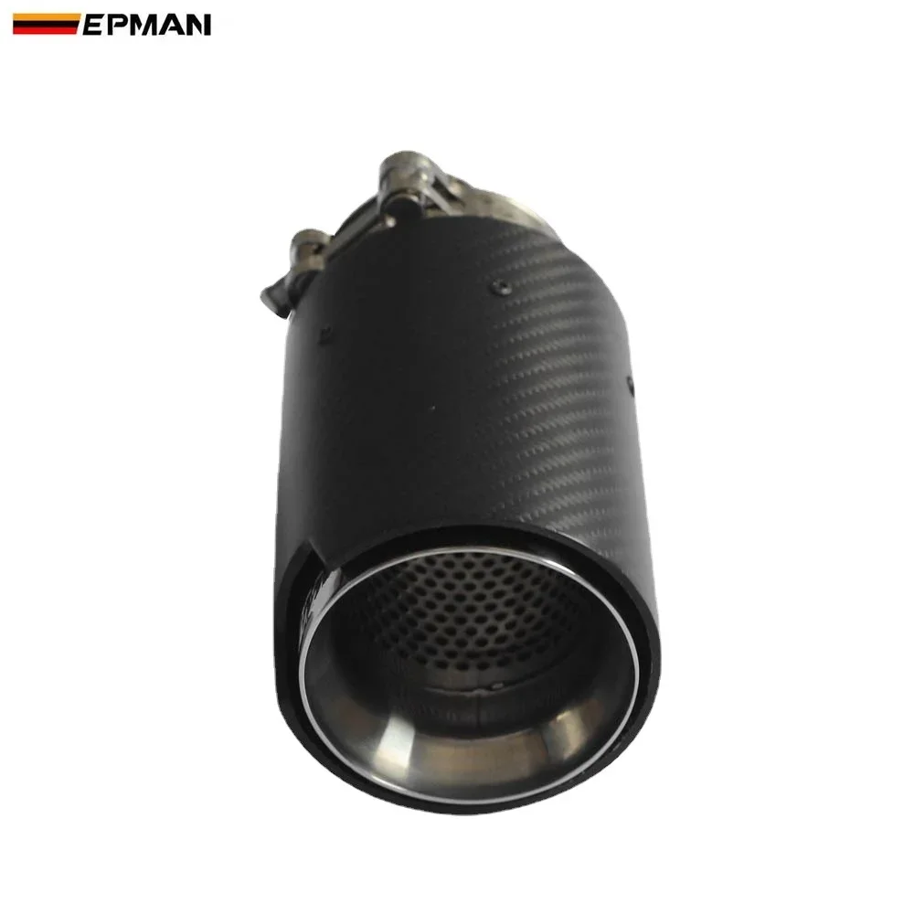 Punta escape fibra carbono 63mm entrada 92mm salida universal - imagen 3