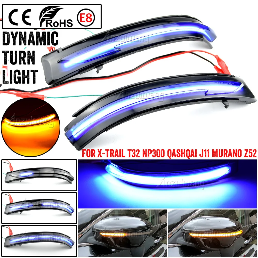 Intermitente LED dinámico Nissan X-Trail Qashqai espejo lateral