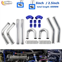 Kit tuberías intercooler aluminio universal 2,5-3 pulg rendimiento