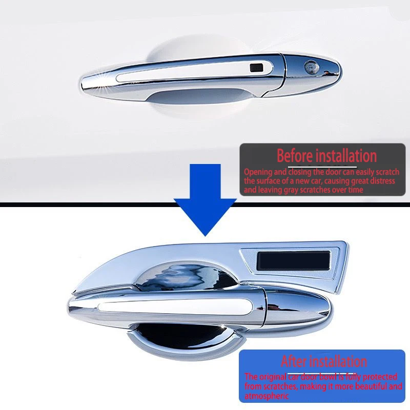 Para Haval H6 (Sport/actualizado/clásico) manija de cuenco de puerta modificación de manija de puerta decoración especial de protección contra arañazos - imagen 2