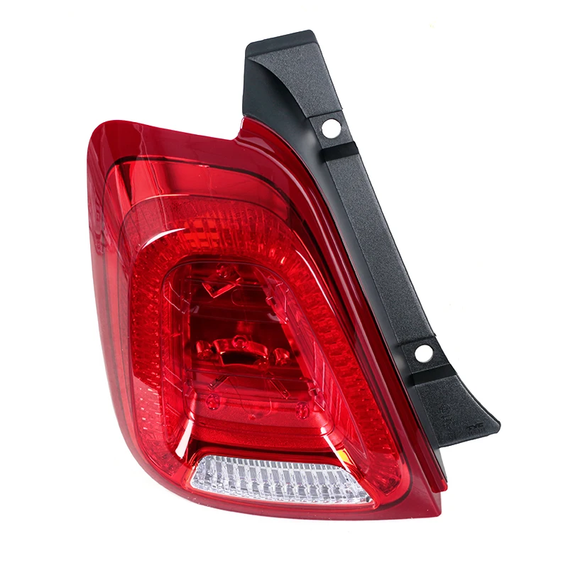 Vista posterior de la luz de señalización para automóvil