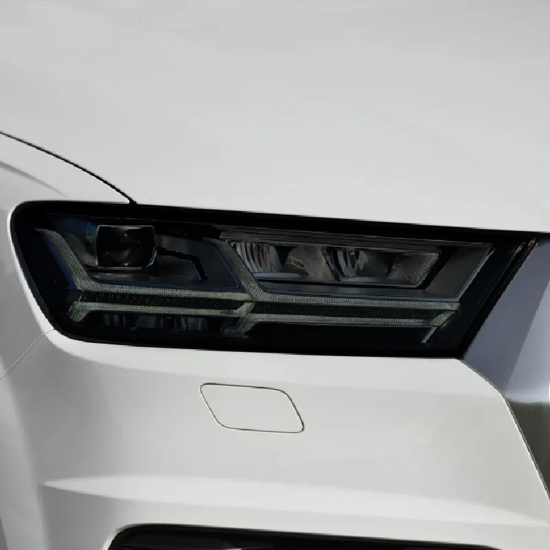 Película tintado faros Audi Q7 4M 2016-2020 lámina TPU adhesiva negra - imagen 2