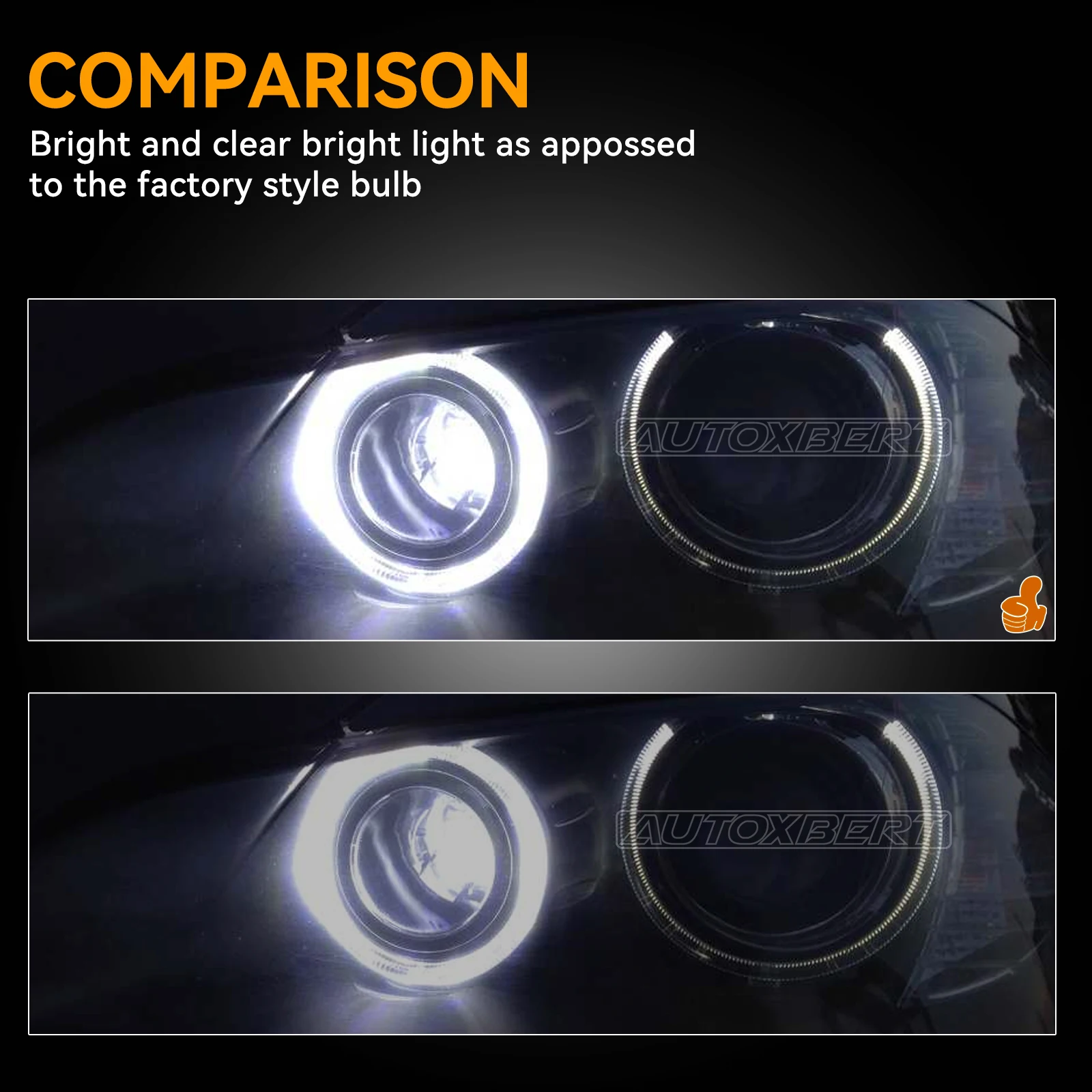 Anillos LED Angel Eyes antiniebla Canbus para BMW E81 E90 E92 E60 - imagen 3