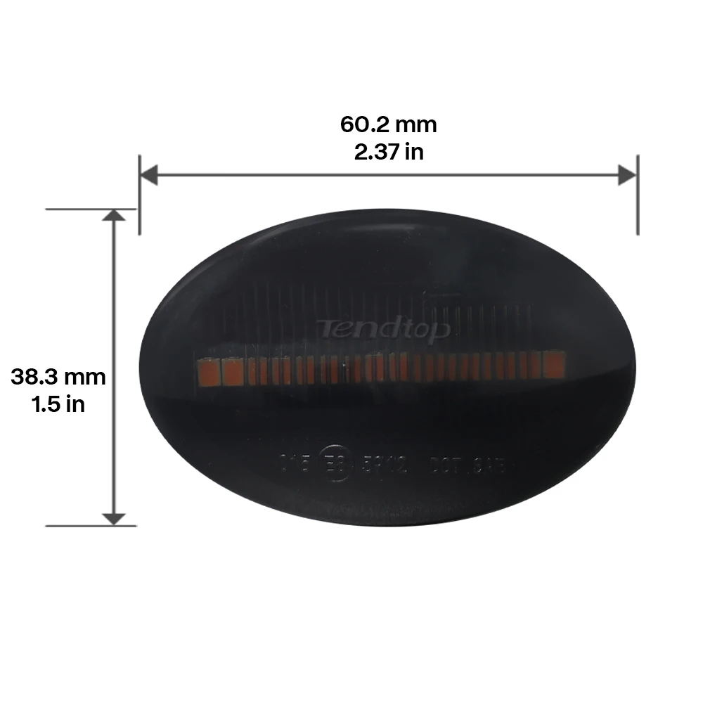 Luz de posición lateral secuencial LED para Ford Fiesta MK3/MK4 - imagen 4