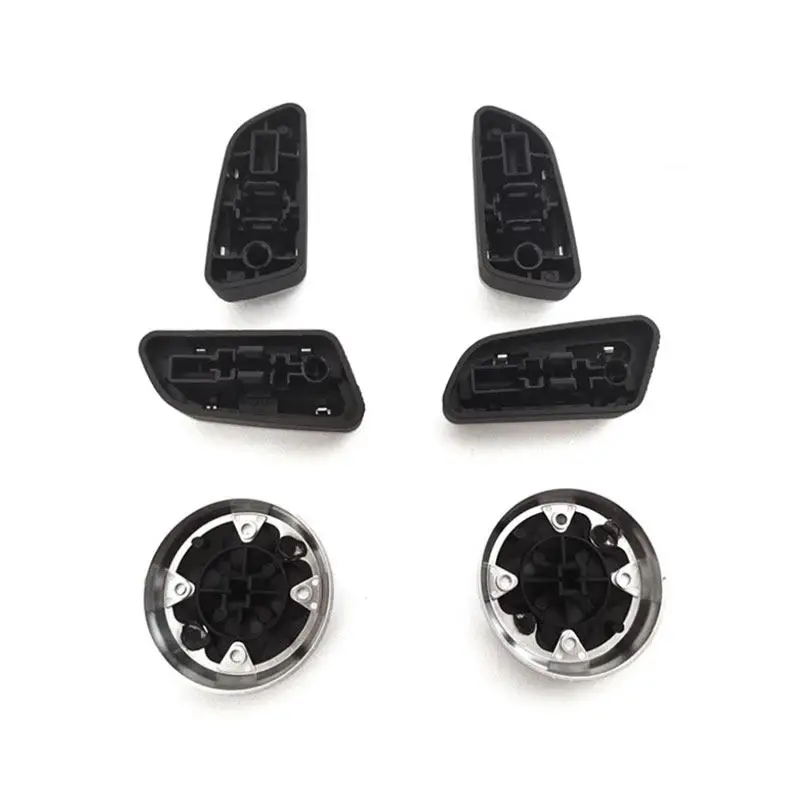 Cubrebotones asiento interior negro y plata – Audi A3 A4 A5 Q3 Q5 - imagen 4