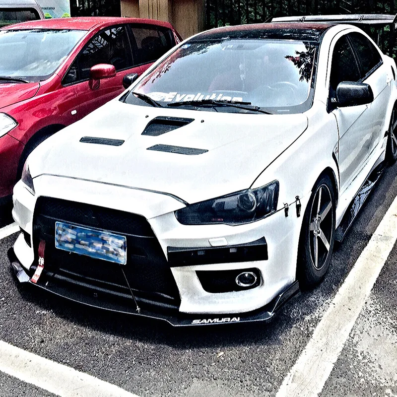 Labio parachoques delantero carbono Lancer EX Evo 2013-2016 - imagen 2