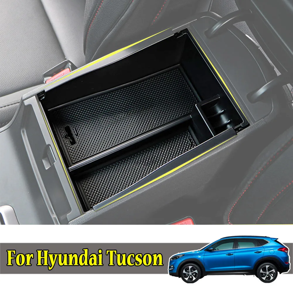 Hyundai Tucson TL 2015-2019 Organizador de consola con reposabrazos