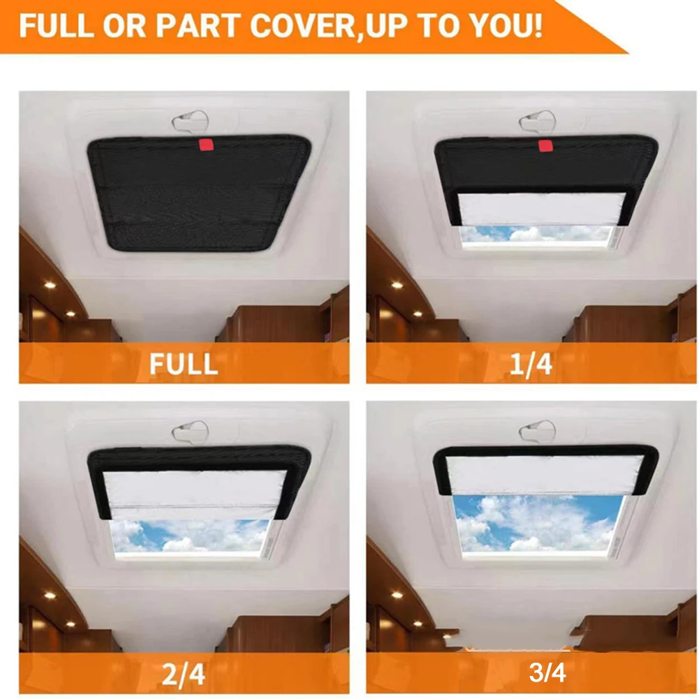 Parasol plegable reflectante para tragaluz RV – aislado y termo - imagen 4