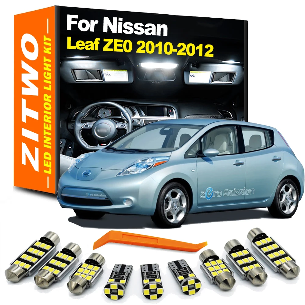 ZITWO Kit de luces LED interiores CANBUS para Nissan Leaf ZE0