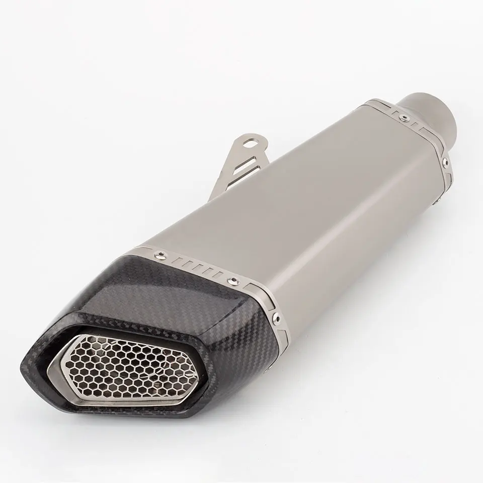 Silencioso universal de fibra de carbono 36-51 mm para escape moto - imagen 5