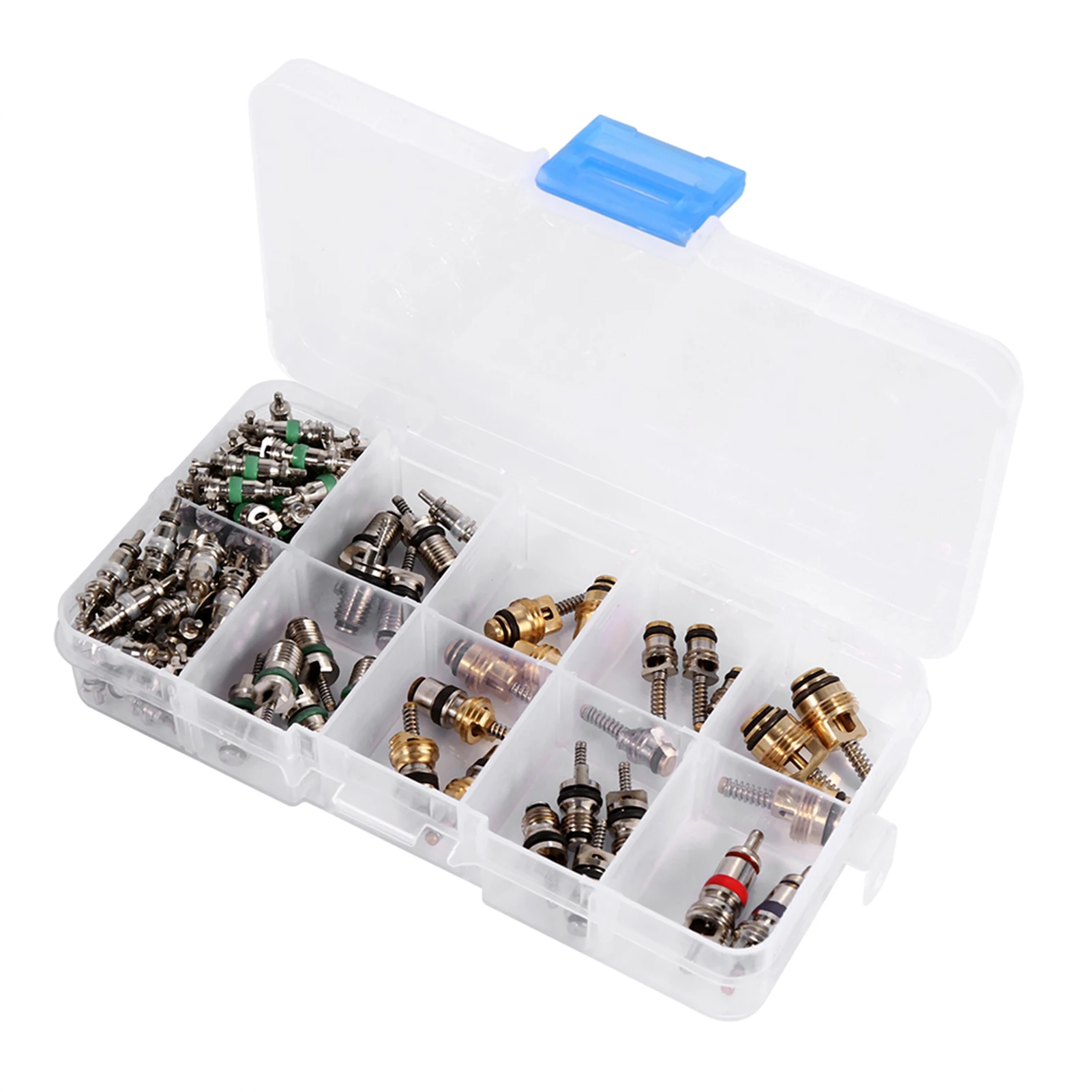 Shrader kit núcleos válvulas aire acondicionado R134a/R12 para coche - imagen 3
