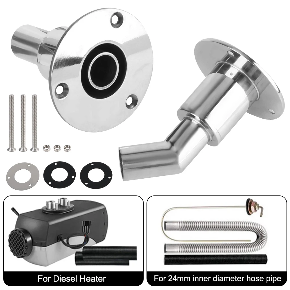 Calentador aire diésel 24mm acero inoxidable – tubo escape universal
