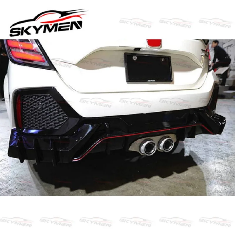 Parachoques trasero fibra carbono Spat M – Honda Civic Type R FK8 - imagen 5