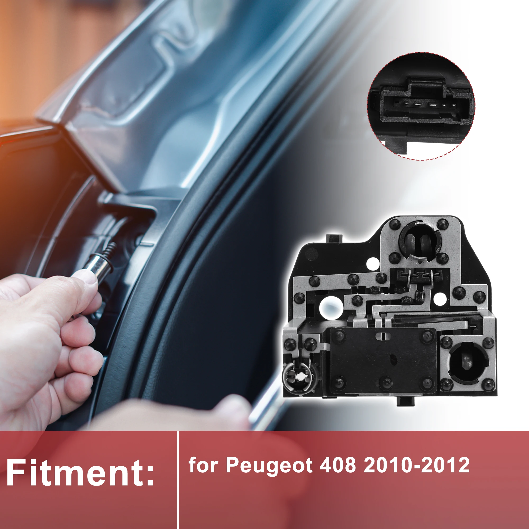 X Autohaux 1 pieza enchufe de luz trasera derecha para Peugeot 408 2010-2012 conector de bombilla de lámpara