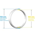 73.1mm to 64.1mm