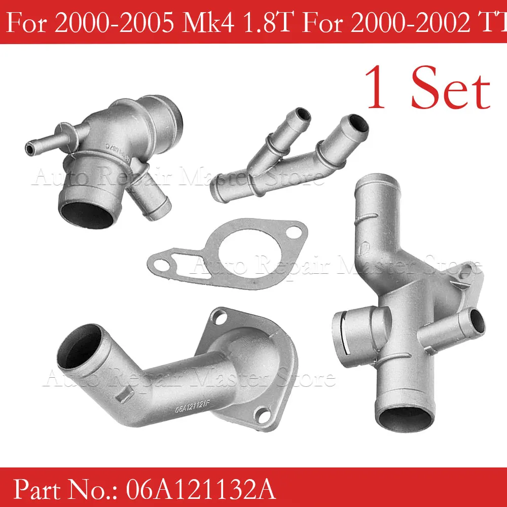 06A 121132 Un repuesto para MK4 1.8T TT Kit de actualización de brida de refrigerante de aluminio refrigerante de refrigeración del motor