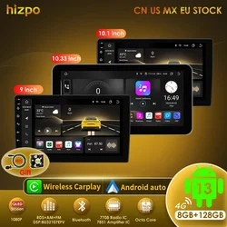 Radio 2DIN universal con Android Auto y CarPlay GPS para coche