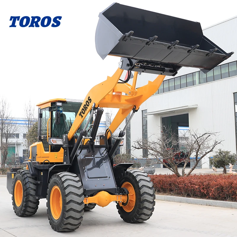 Minicargador de ruedas hidráulico Euro Quick – 1-5 t con 4 cubos frontales