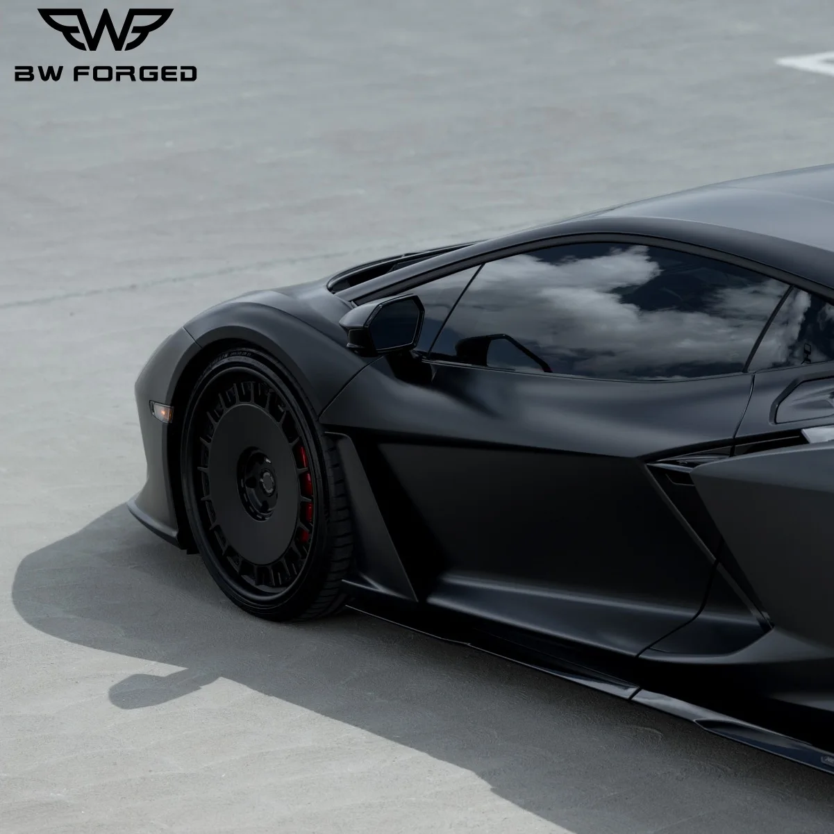 Llantas forjadas negras monobloque para Lamborghini Revuelto - imagen 3