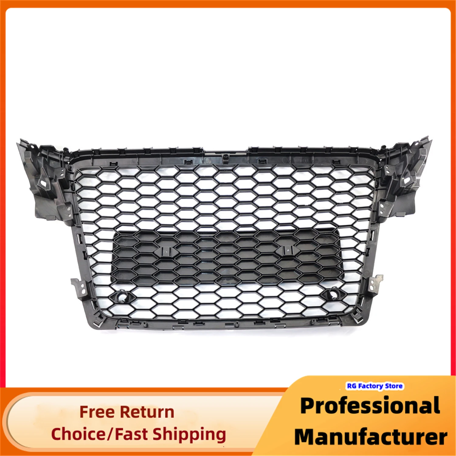 Rejilla parachoques RS4 Audi A4 B8 8T negro brillante 2008-2012 - imagen 3
