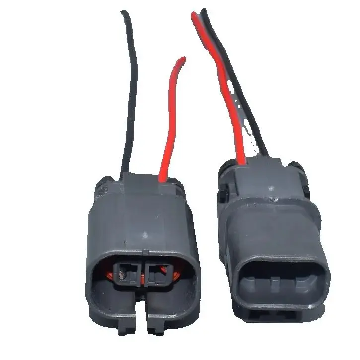 Shhworldsea 2 pines 2,8mm macho hembra Auto cable conector de corriente pesada MG-MG7 enchufe de enfriador de aire 7122-6224-40 7223-6224-40 - imagen 2