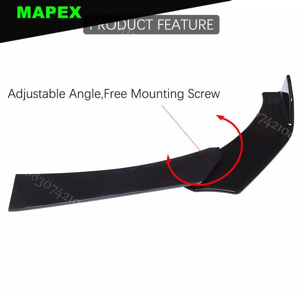 Parachoques delantero y trasero para Chrysler 300 SRT8, alerón, Kit de carrocería, faldón lateral, negro brillante - imagen 5