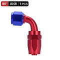 AN8 90 Degree Red