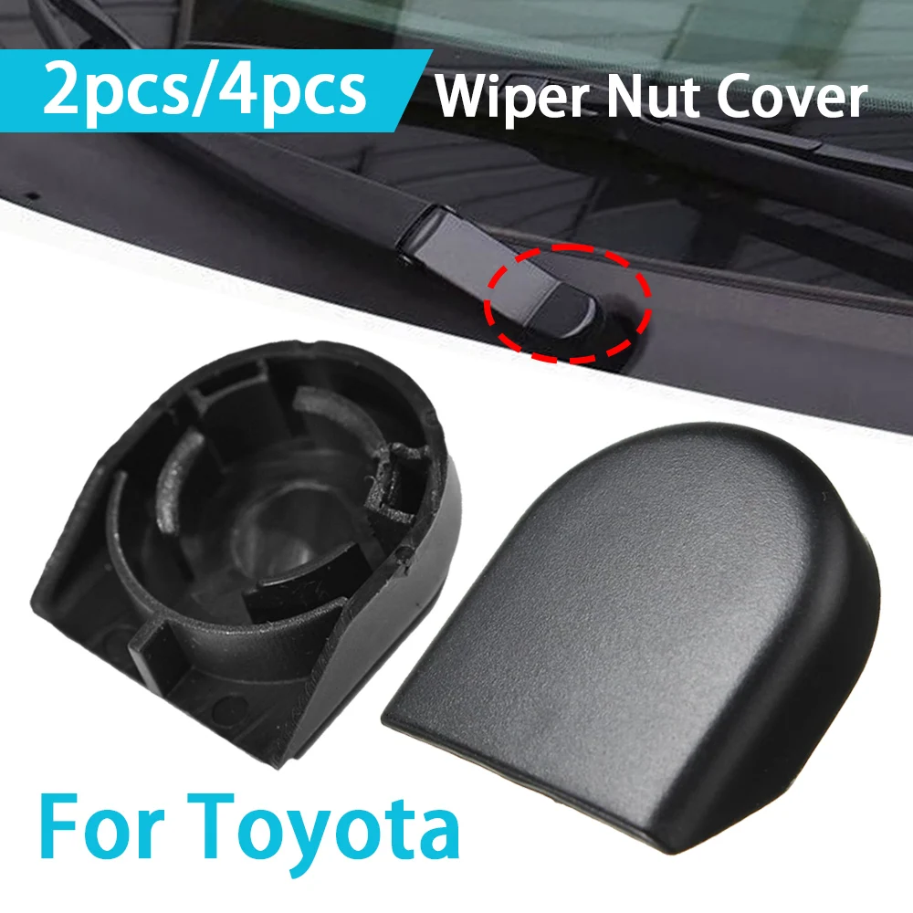 2 uds/4 Uds es adecuado para Toyota Yaris Corolla cubierta del brazo del limpiaparabrisas cubierta del tornillo del limpiaparabrisas cubierta del tornillo del brazo del limpiaparabrisas 85292-0F010