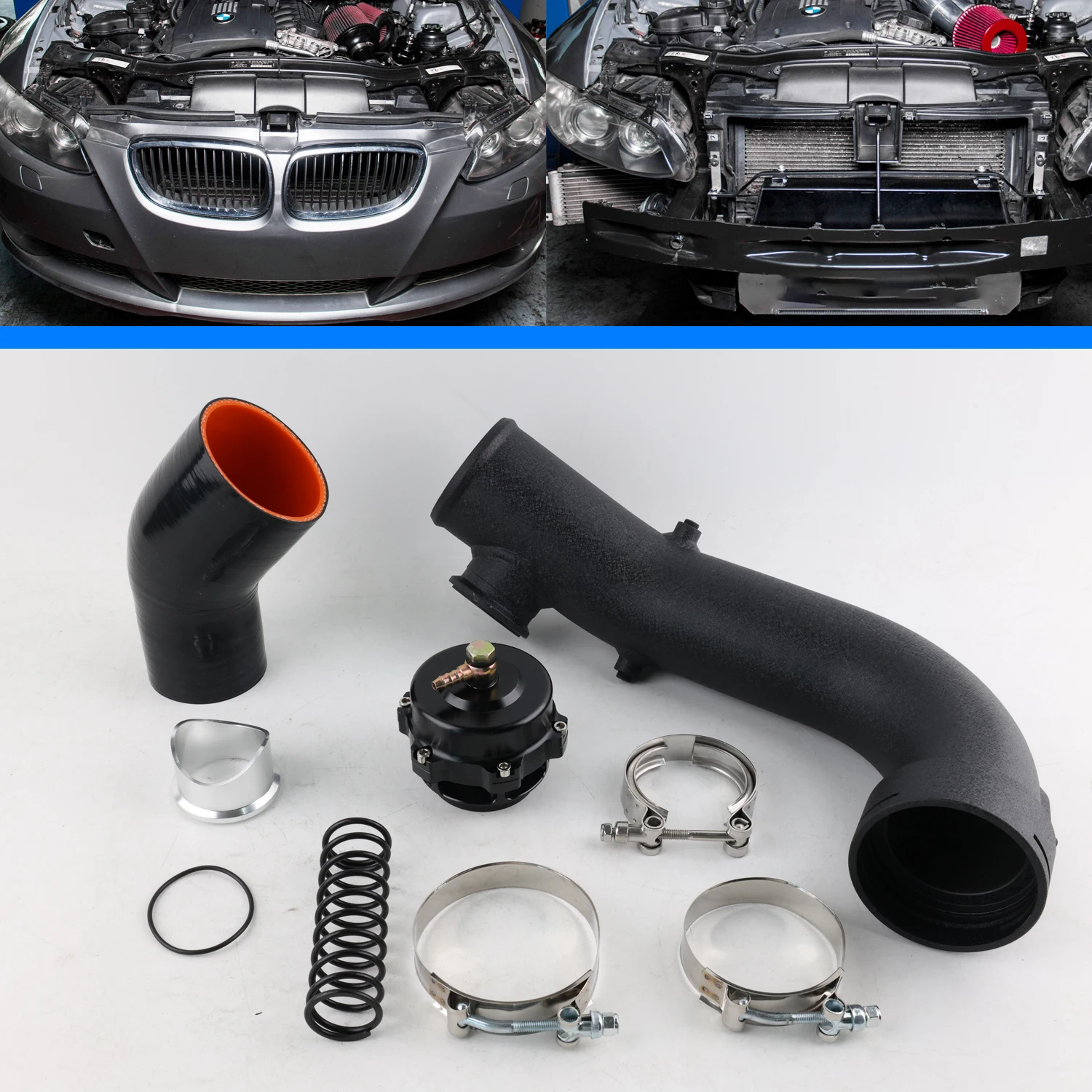 Tubo de carga para BMW N54 335i con válvula de descarga - imagen 3