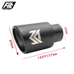 Tubo de escape universal acero inox silenciador trasero deporte