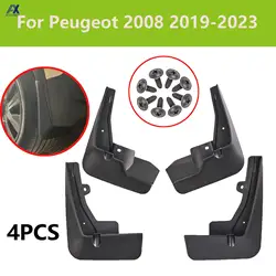 Guardabarros Peugeot 2008 2019-2023 – plástico negro delantero/trasero