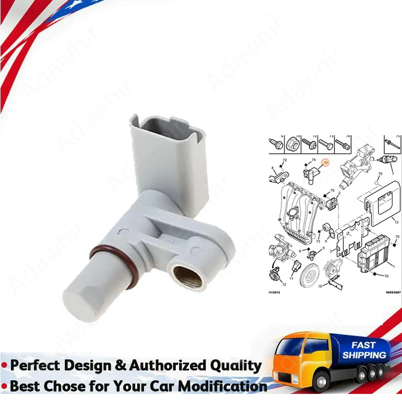Sensor de árbol de levas 19208W para Peugeot 307/308 y Citroën C4 2.0 - imagen 2