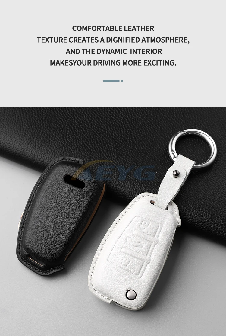 Funda colocada en una llave de coche