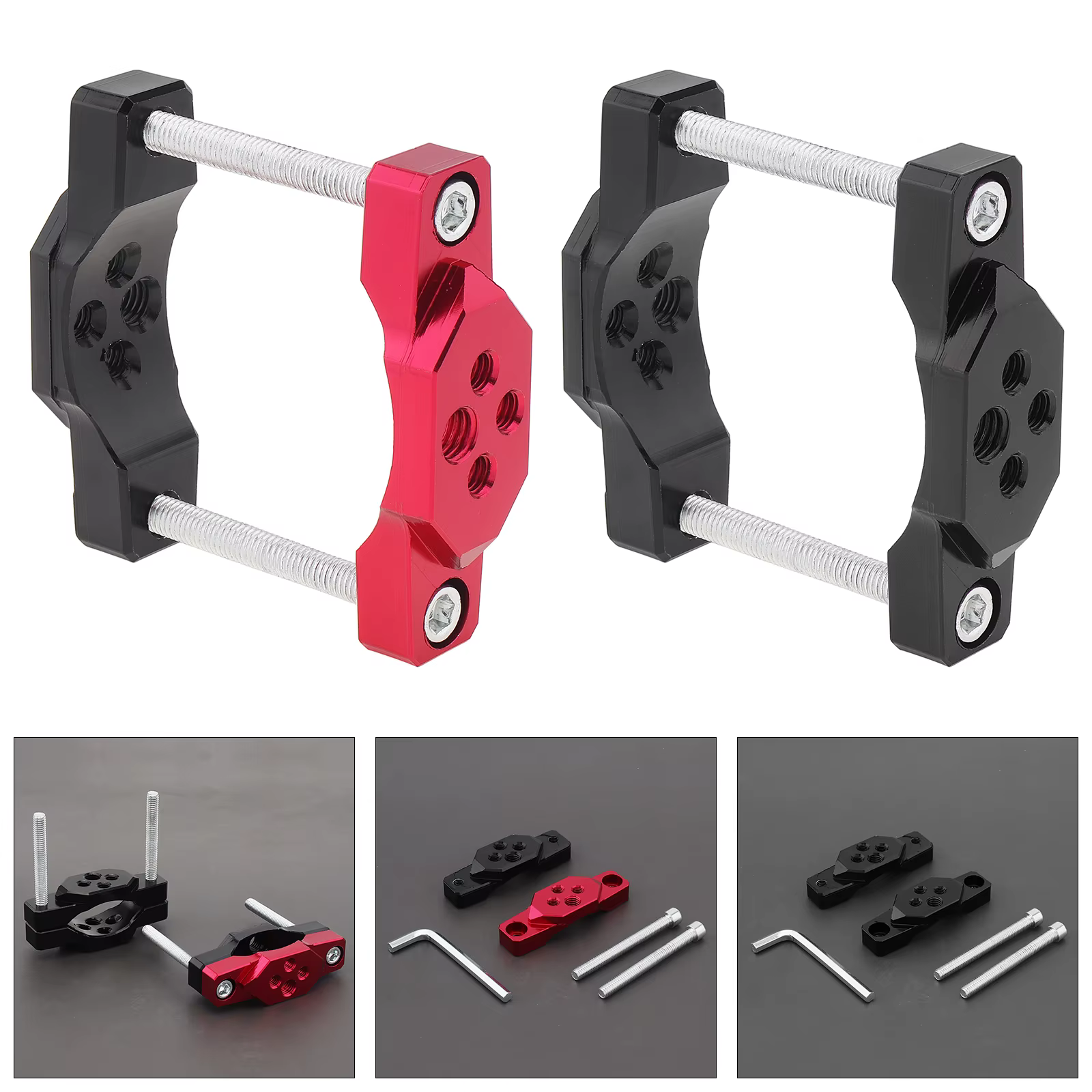 Soporte de faro para moto y GPS con abrazadera de manillar
