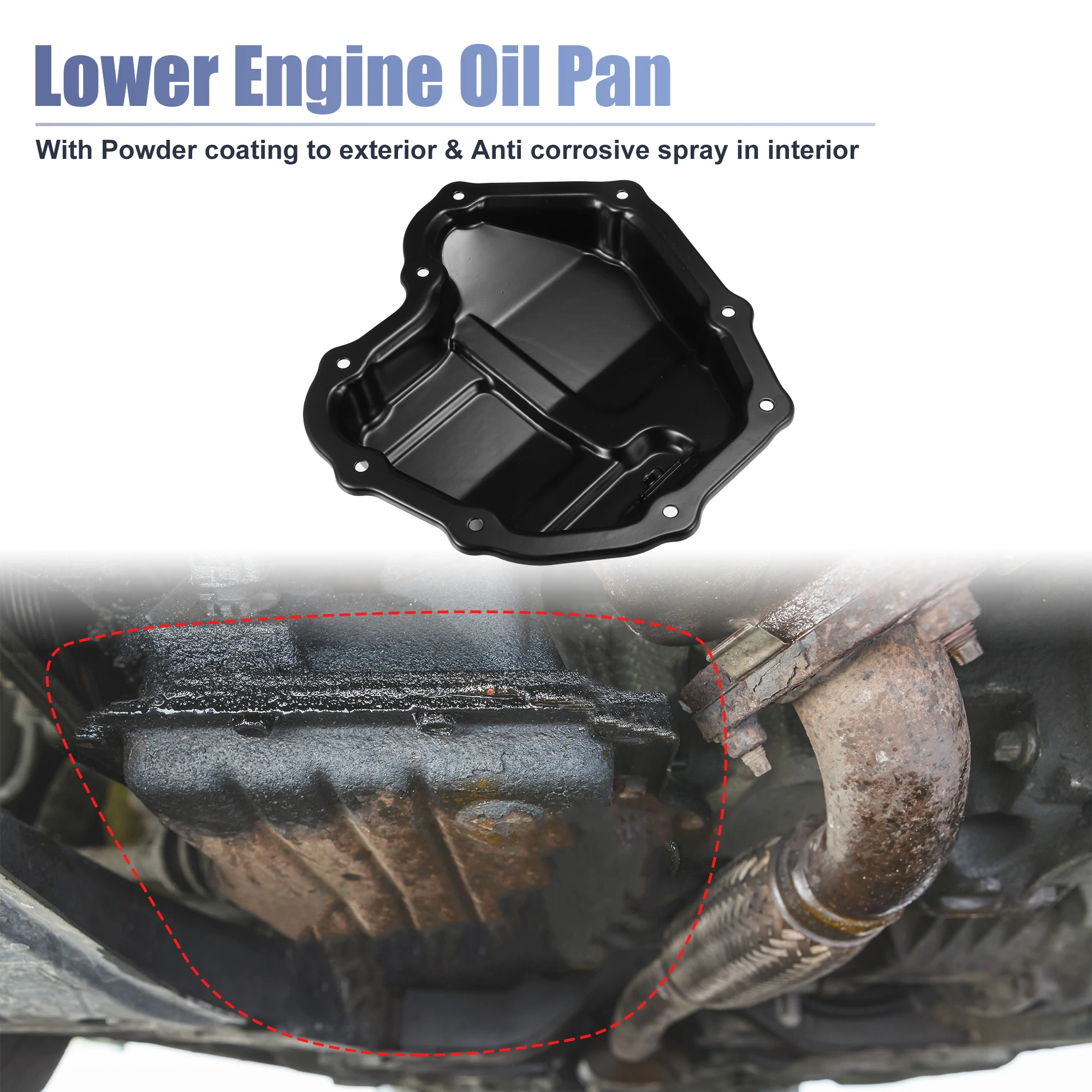 UXCELL Cárter de aceite 111103RC0C para Nissan Sentra 2013-2019 - imagen 2