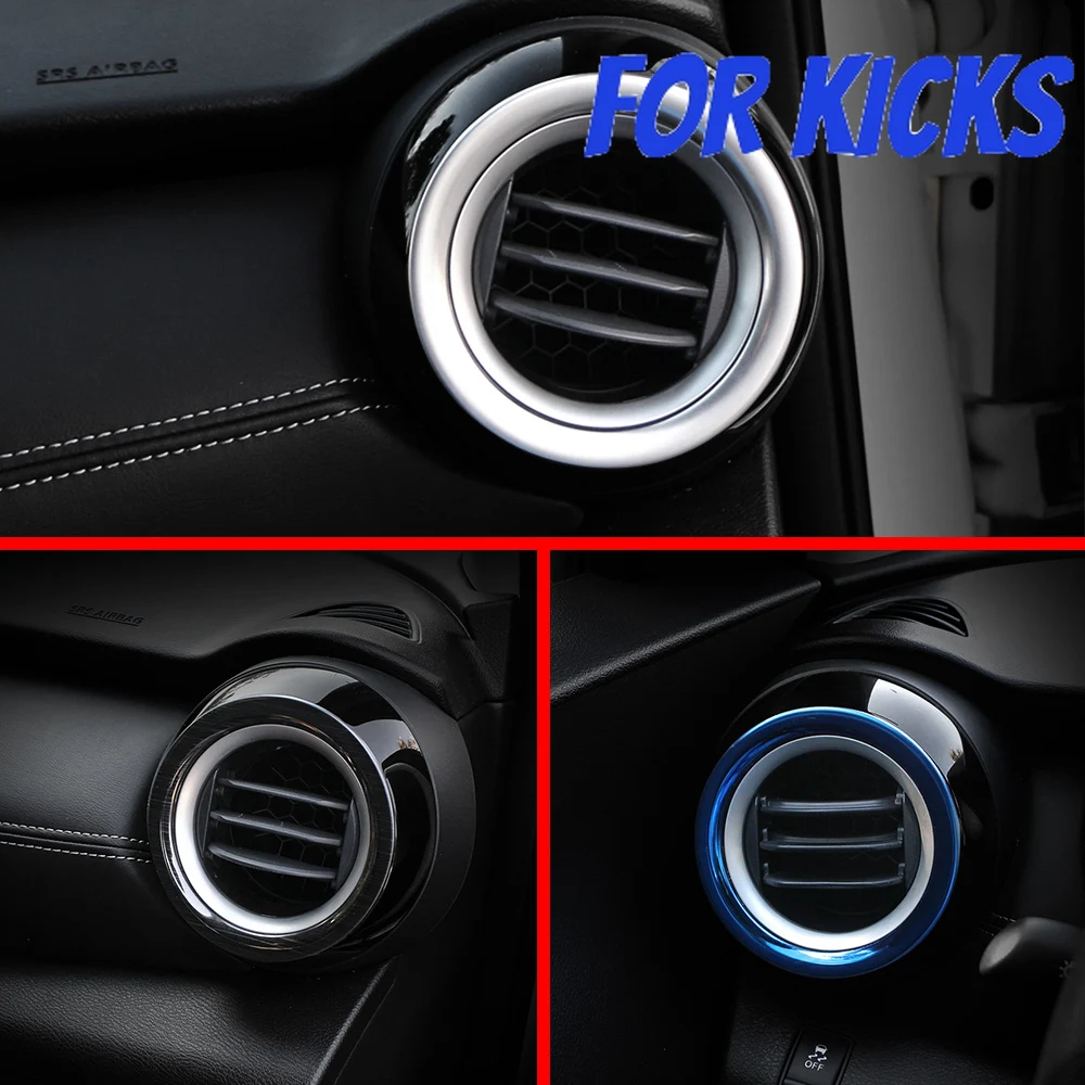 Embellecedor salida aire acondicionado inox Nissan Kicks 2017-2021